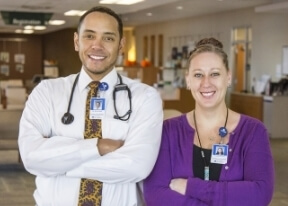 Scot Hart and Amanda St. Aubin are certified nurse midwives at St. Luke's Obstetrics & Gynecology Associates.